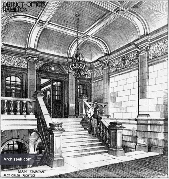 1904 – Hamilton Town Hall & Public Library, Scotland | Archiseek ...
